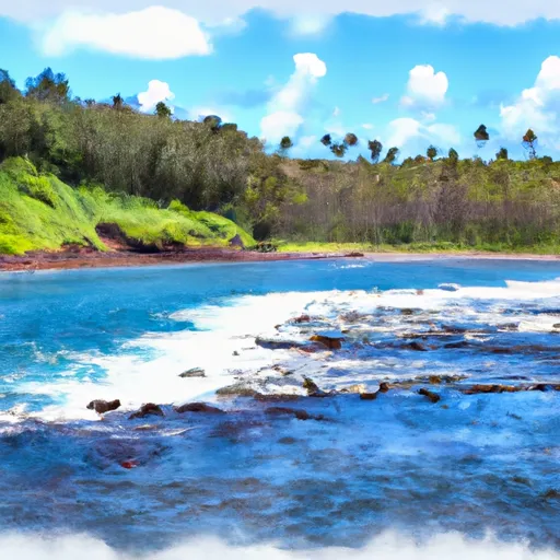  CONFLUENCE OF PULENA AND WAIAKEAKUA STREAMS TO  MOUTH AT PACIFIC OCEAN