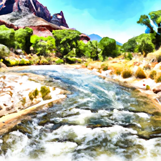 BEGINS ONE MILE UPSTREAM FROM THE WESTERN BORDER OF ZION NATIONAL PARK TO  WESTERN BOUNDARY OF ZION NATIONAL PARK