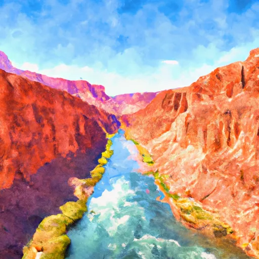 BEGINS 1 MILE BELOW THE REDWALL IN BOTH OF THE MAIN ARMS TO  CONFLUENCE WITH THE COLORADO RIVER