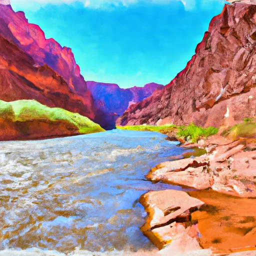  THE BASE OF THE REDWALL TO  CONFLUENCE WITH THE COLORADO RIVER