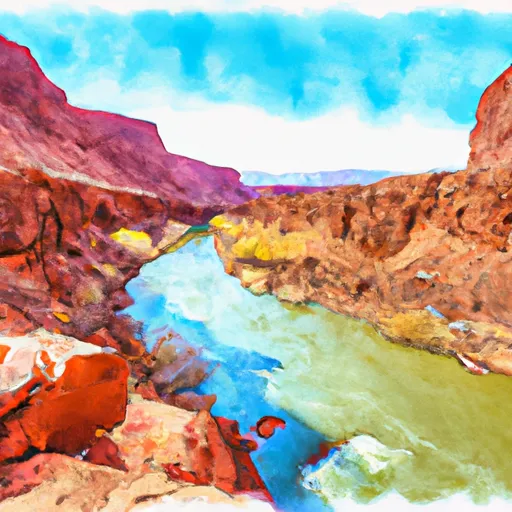 THE REDWALL TO  CONFLUENCE WITH THE COLORADO RIVER