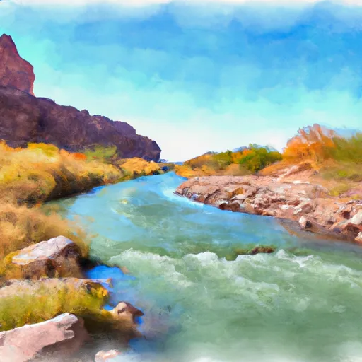 BEGINS 1.5 MILES UPSTREAM FROM CONFLUENCE WITH THE COLORADO RIVER TO  CONFLUENCE WITH THE COLORADO RIVER