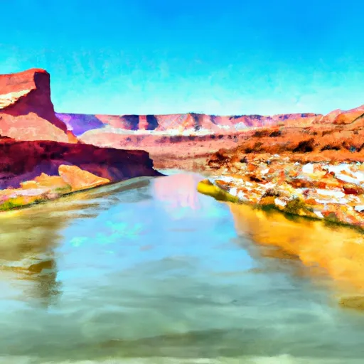  BOUNDARY OF GLEN CANYON NATIONAL RECREATION AREA. TO  CONFLUENCE WITH COLORADO RIVER
