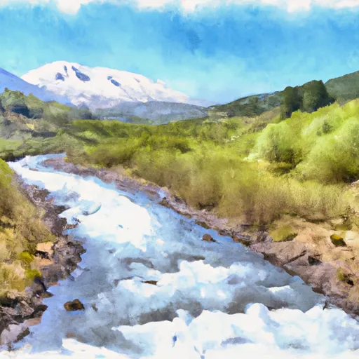 HEADWATERS IN SW1/4 SEC 28, T9N, R5E TO MOUNT ST. HELENS NATIONAL VOLCANIC MONUMENT BOUNDARY