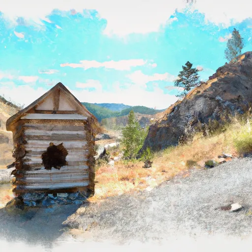 GARNET GHOST TOWN MINERS OUTHOUSE